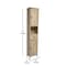 Flash Furniture Dune Farmhouse Freestanding Bathroom Linen Tower Cabinet w/Magnetic Close Doors, 2 Adjust Shelves FS-BATH-6-BR-GG - alternate 8